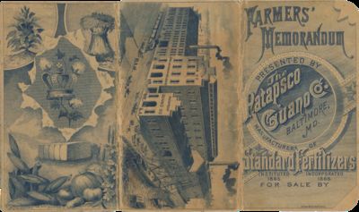 Farmers’ Memorandum Presented By The Patapsco Guano Co., Baltimore, MD