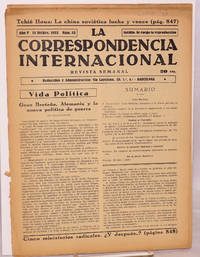 image of La correspondencia internacional; revista semanal, año V, num. 53, 15 Dicbre. 1933