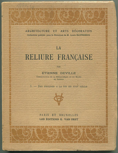 La reliure française. I. Des origines a la fin du…