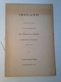 image of IRELAND RESPONSE TO A TOAST AT THE BANQUET OF THE HIBERNIAN SOCIETY DE SOTO HOTEL, SAVANNAH, GA. MARCH 17, 1905.
