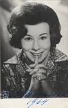 Portrait postcard photograph of the Italian mezzo-soprano, with autograph signature
