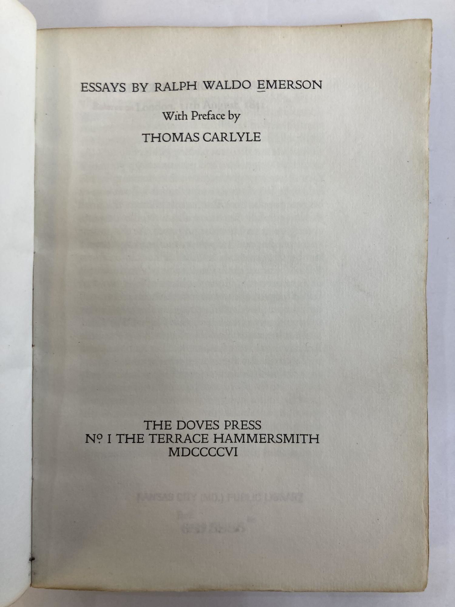 libri di ralph waldo emerson