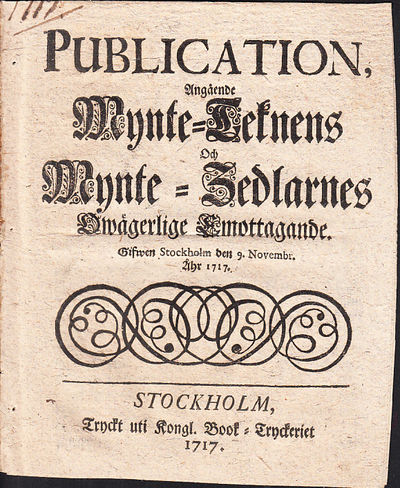 Publication, Angående Mynte-teknens och…