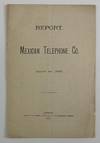 Report. Mexican Telephone Co. March 1st, 1887