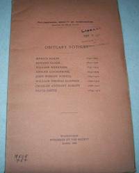 Obituary Notices: Marcus Baker, Edward Clark, William Harkness, Adolph Lindenkohl, John Wesley Powell, William Thomas Sampson, Charles Anthony Scott, David Smith (Philosophical Society of Washington Bulletin) de N/A - 1905