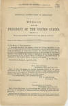 Political Controversy in Arkansas. Message from the President of the United States, relative to the present political controversy in the State of Arkansas. April 24, 1874.[with] Arkansas troubles. Message from the President of the United States, transmitting copies of correspondence between persons claiming to be governor of Arkansas and himself, relating to troubles in that State. April 28, 1874
