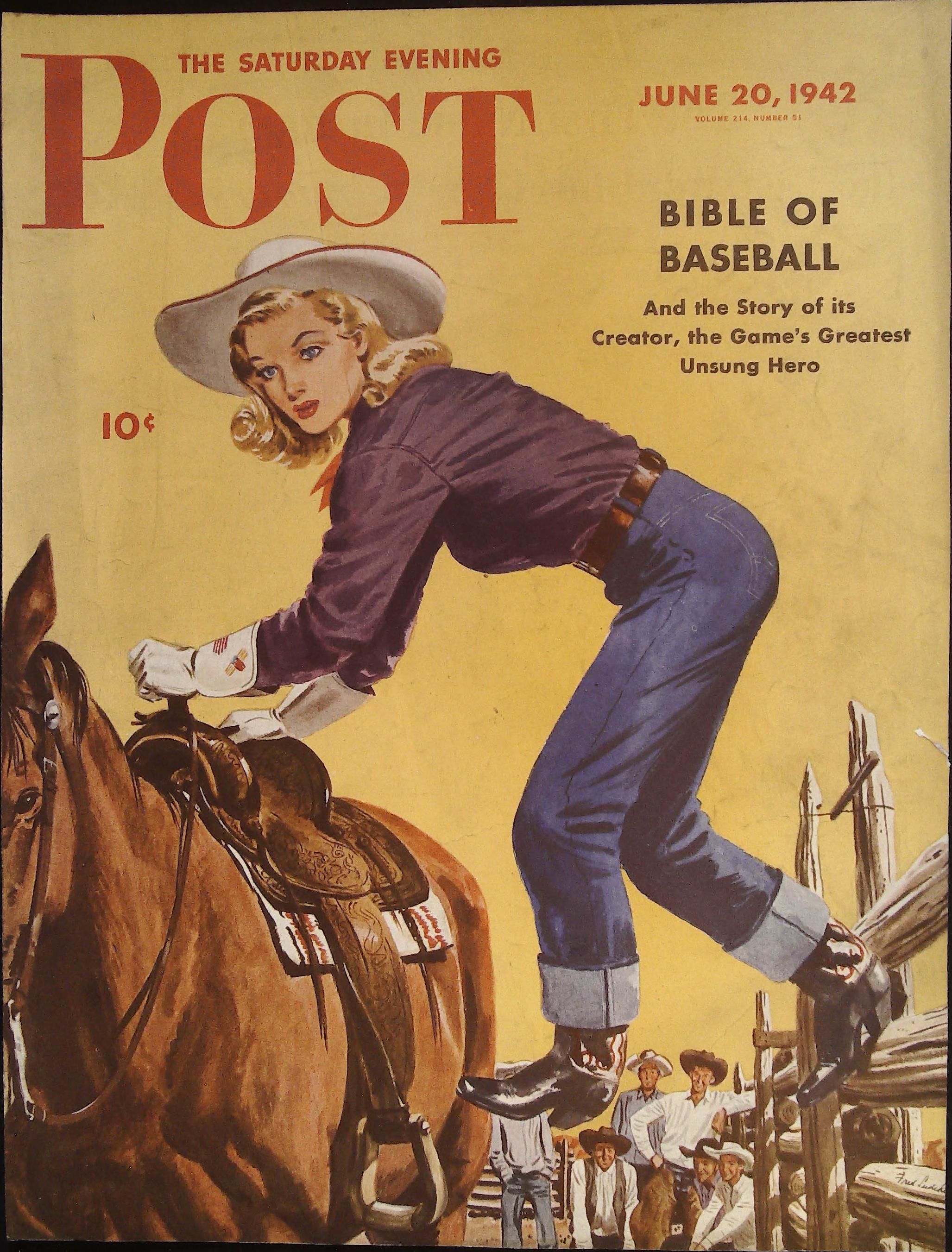 Saturday Evening Post June 20, 1942 Fred Ludekens FRONT COVER ONLY