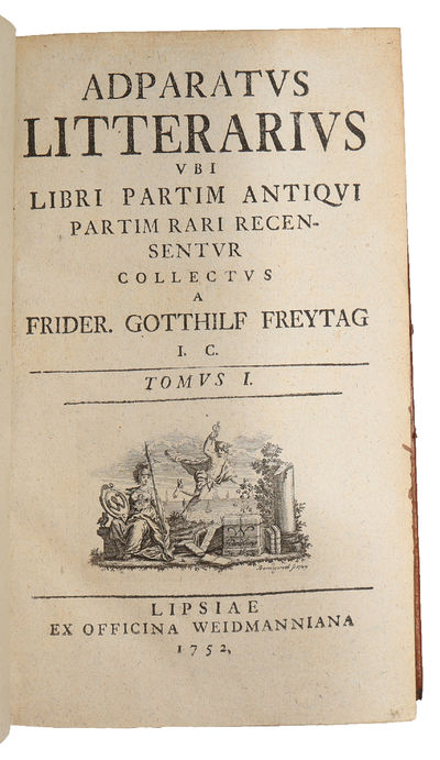Adparatus litterarius ubi libri partim rari recensentur collectus. 3 vols. (photo 2)