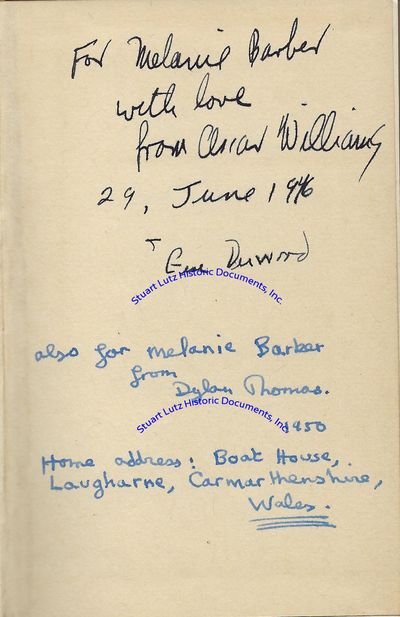 A Poetry Anthology Signed By Dylan Thomas