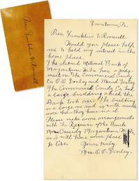 cover of Letter to President Franklin Delano Roosevelt, Requesting Assistance with a Bank Foreclosure