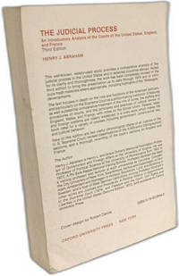 Judicial Process: An Introductory Analysis of the Courts of the United States England and France