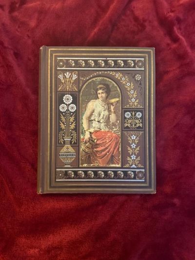 Folio scrapbook, illustrated cloth cover, illustrated 26 leaves plus two loose cards. Some wear to b...