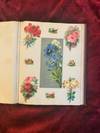 View Image 2 of 3 for Floral Scrapbook featuring pasted floral decorations. Inventory #106962