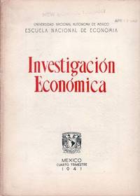 INVESTIGACIÓN ECONÓMICA.- 8 volúmenes. Director: Jesús Silva Herzog.  Revista trimestral....