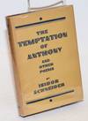 The temptation of Anthony; a novel in verse and other poems