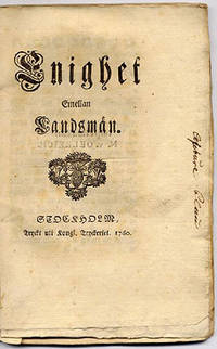Enighet emellan landsmän.