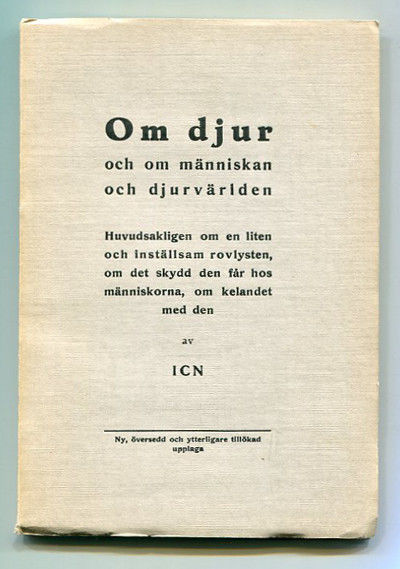 Om djur och om människan i djurvärlden.…