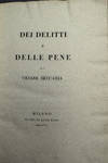 Dei delitti e delle pene.