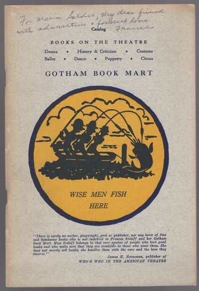 New York: Gotham Book Mart, 1967. Softcover. Near Fine. First edition. Octavo. 73pp. Stapled illustr...
