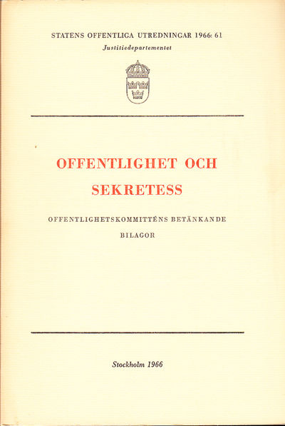 Offentlighet och sekretess.…