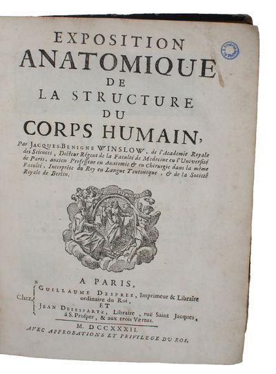 Exposition Anatomique de la Structure du Corps Humain. - [THE ANATOMY OF THE HUMAN BODY] (photo 2)