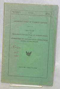 image of American Guild of Variety Artists: report of the permanent subcommittee on investigations of the Committee on Government Operations, United States Senate