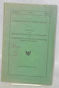 American Guild of Variety Artists: report of the permanent subcommittee on investigations of the Committee on Government Operations, United States Senate