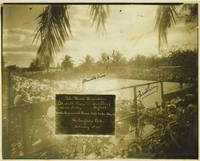 1937 Tennis Match of Ellsworth Vines v. Fred Perry, Palm Beach, Florida. A commemorative photograph signed by both men