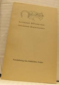 Satyriskt betänkande angående bokmängden.