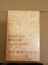 cover of English Lyrics before 1500