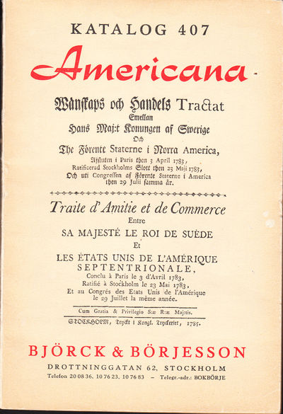 Katalog nr 407. Americana.