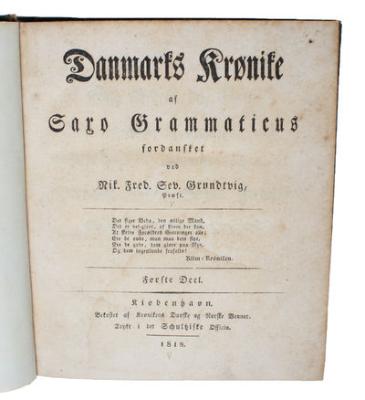 Danmarks Krønike. Fordansket ved N.F.S.Grundtvig.…