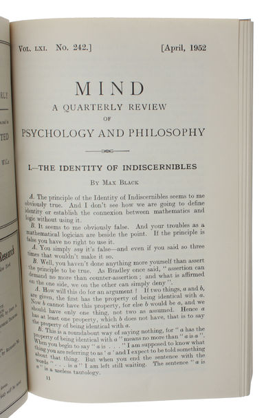 Identity of Indiscernibles. - [THE IDENTITY OF…