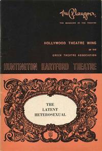 Stagebill (Program) signed by Zero Mostel (1915-1977), Jules Munshin (1915-1970), Gwyda Donhowe (1933-1988), Alan Oppenheimer (b.1930), and Alvin Epstein (1925-2018) for a performance of Paddy Chayefsky's "The Latent Heterosexual."
