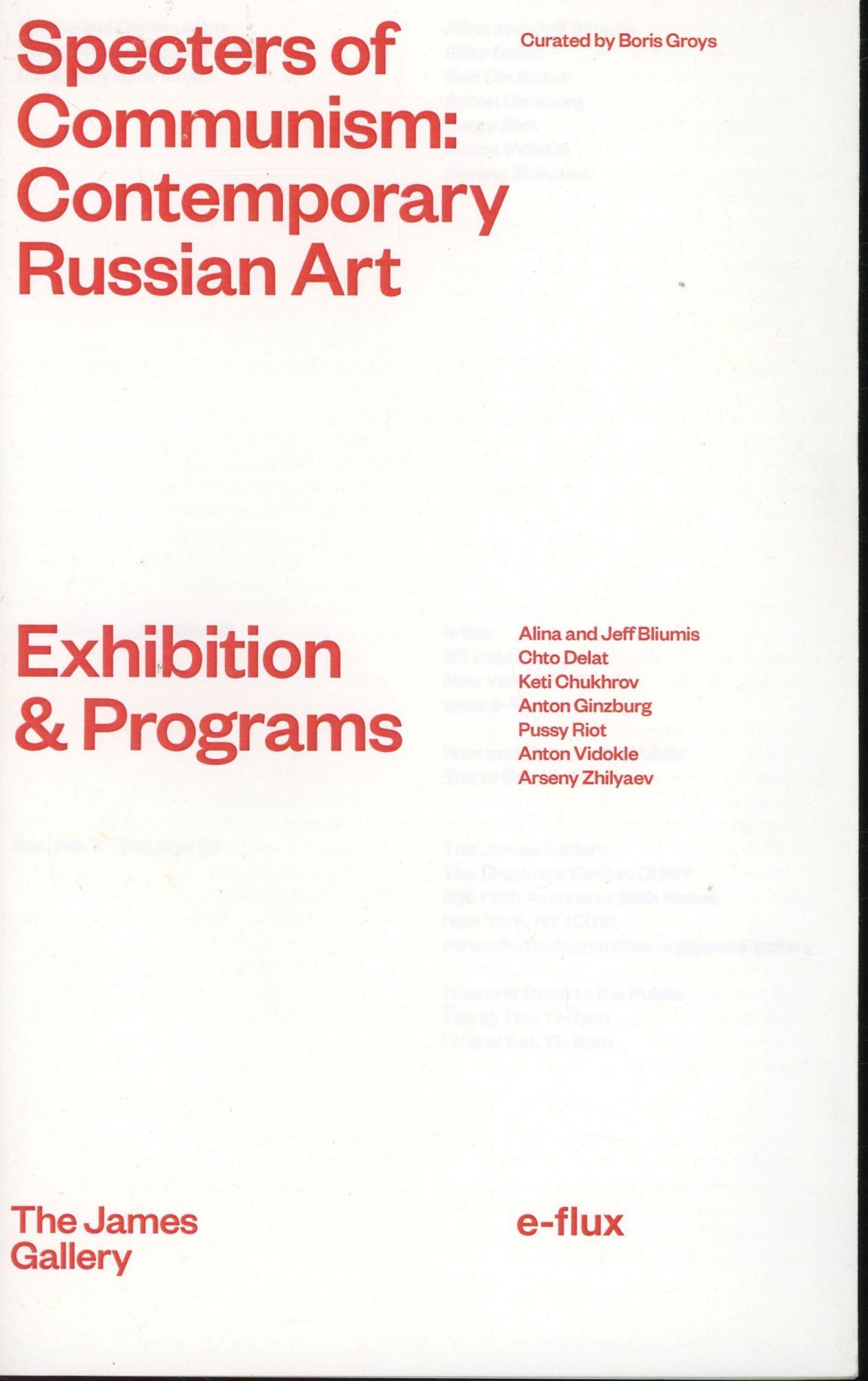 Specters of Communism Contemporary Russian Art by Boris (Curator