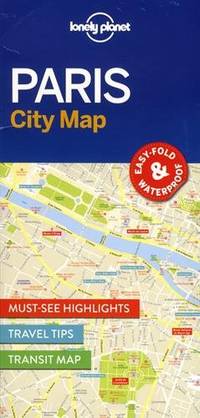 Lonely Planet Paris City Map