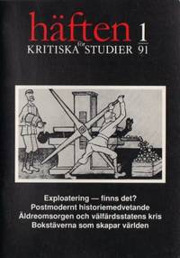 Häften för kritiska studier 1 1991.