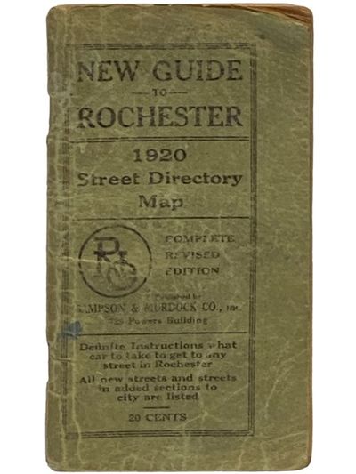 New Guide to Rochester, 1920 Street Directory Map (Complete Revised Edition) [New York]