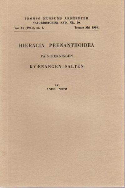 Hieracia Prenanthoidea på strekningen Kvænangen -…