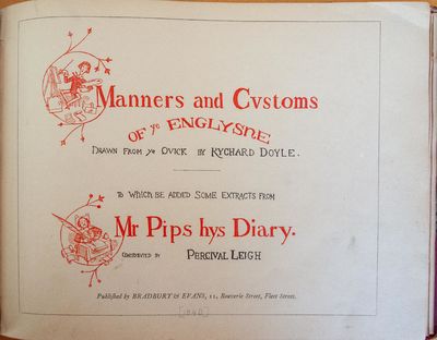 Manners and Customs of ye Englyshe.