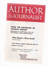 Author and Journalist, March 1959 (includes:  What Should a Writer Read? By August Derleth; The Literary Notebook of Charles Angoff; Don&#039;ts for Crime Stories, etc ) by Crawford, Nelson Antrim (ed.) Charles Angoff; August Derleth; Lulita Crawford Pritchett; Ruth Averitte; Barbara Corcoran; Michael Hervey - 1959