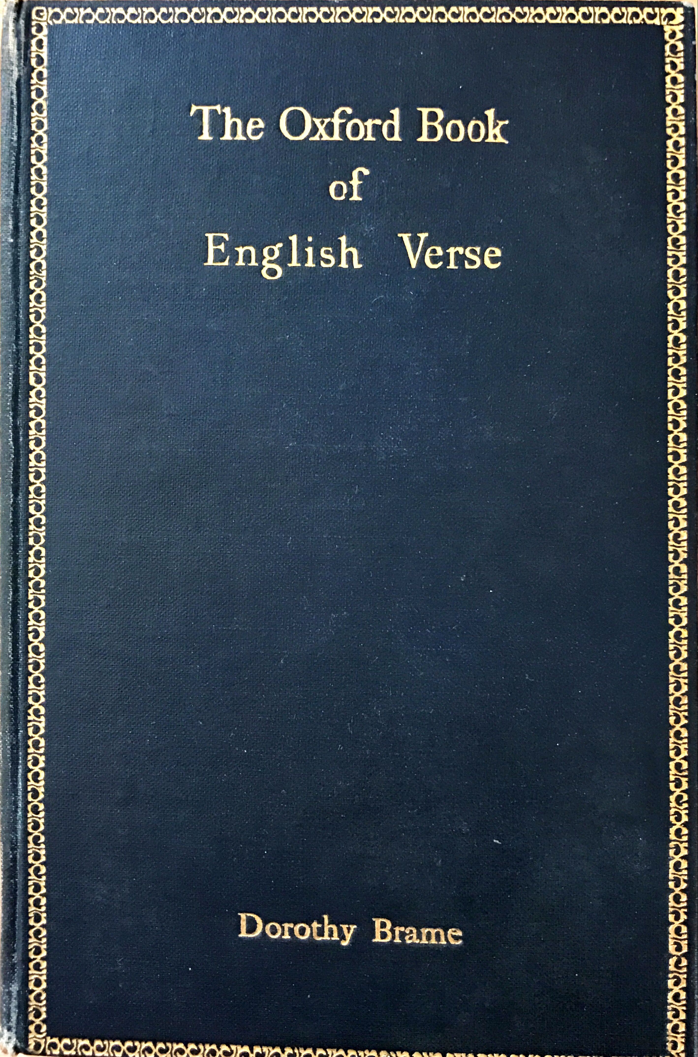 The Oxford Book Of English Verse 12501900 Chosen And Edited By Arthur