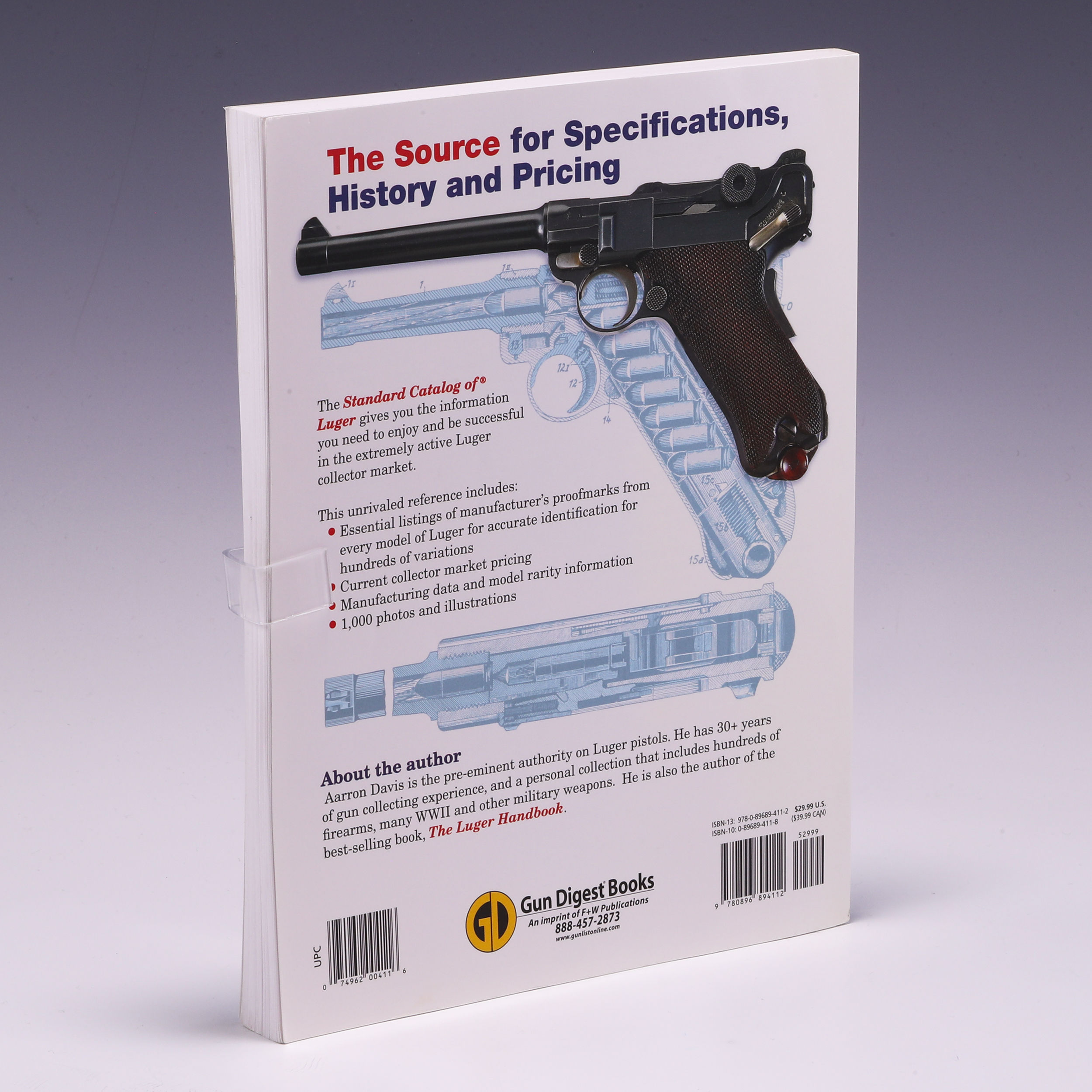 Standard Catalog of Luger by Aarron Davis Softcover 2006 Gun