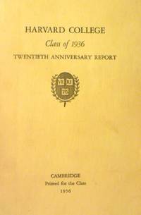 cover of Harvard College Class of 1936 Twentieth Anniversary Report