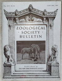 image of Zoological Society Bulletin, Vol. XVI. No. 55, January, 1913
