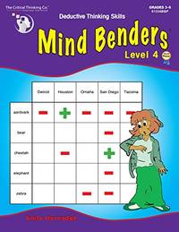 The Critical Thinking CTB01334BBP Mind Benders Book 4 School Workbook