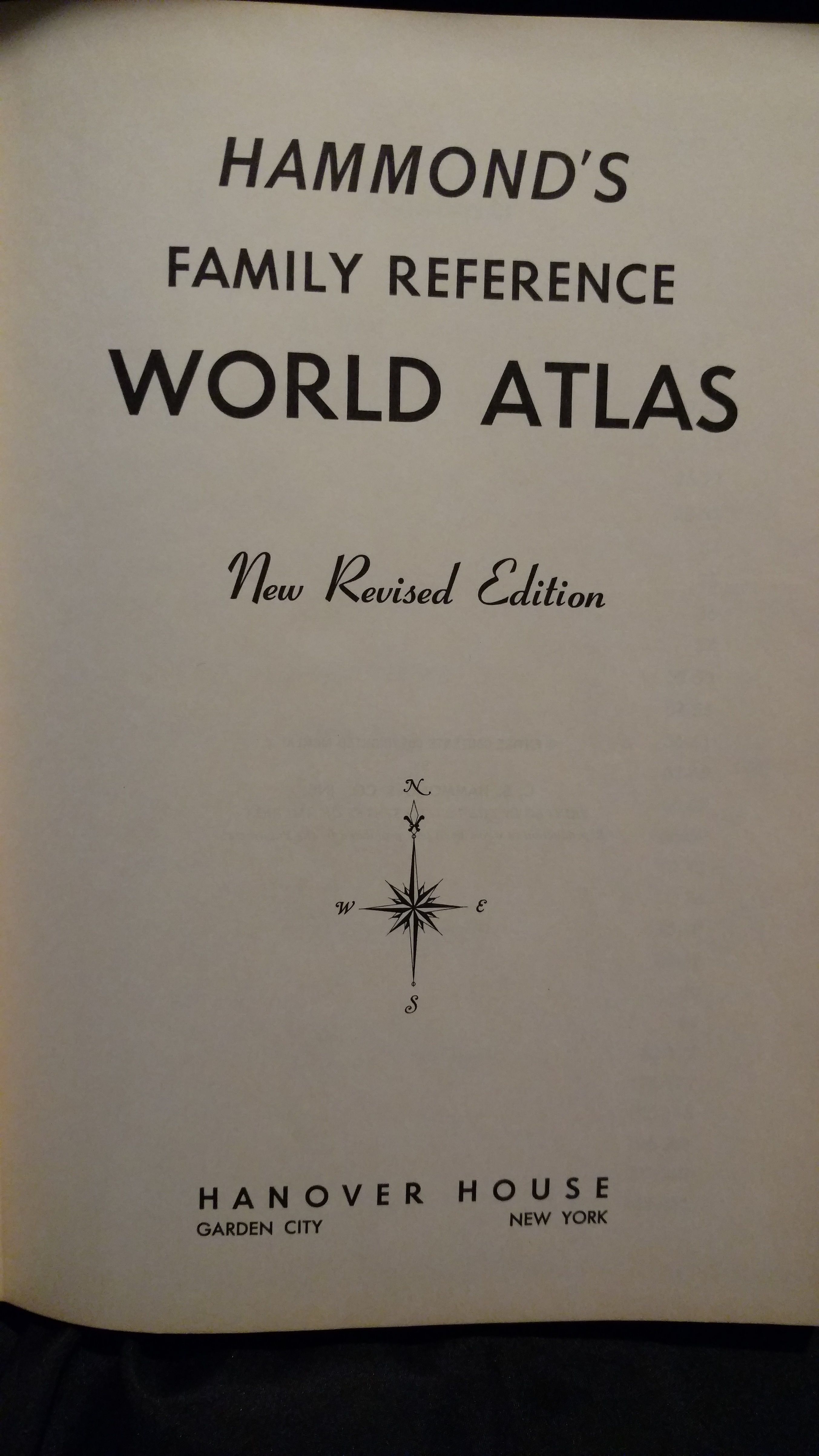 HAMMOND�S FAMILY REFERENCE WORLD ATLAS, NEW REVISED HAMMOND�S FAMILY REFERENCE WORLD ATLAS, NEW REVISED
