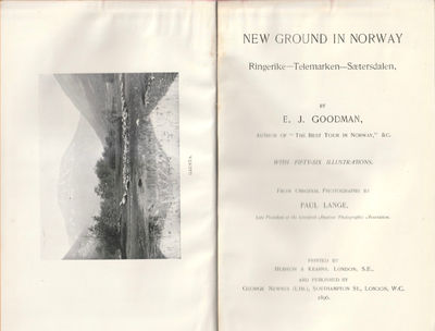 New Ground in Norway. Ringerike - Telemarken - Sætersdalen. With 56 illustr. from original photos by Paul Lange. (photo 2)