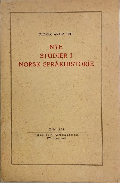 Nye studier i norsk språkhistorie