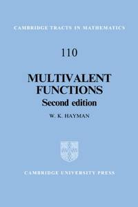 Multivalent Functions